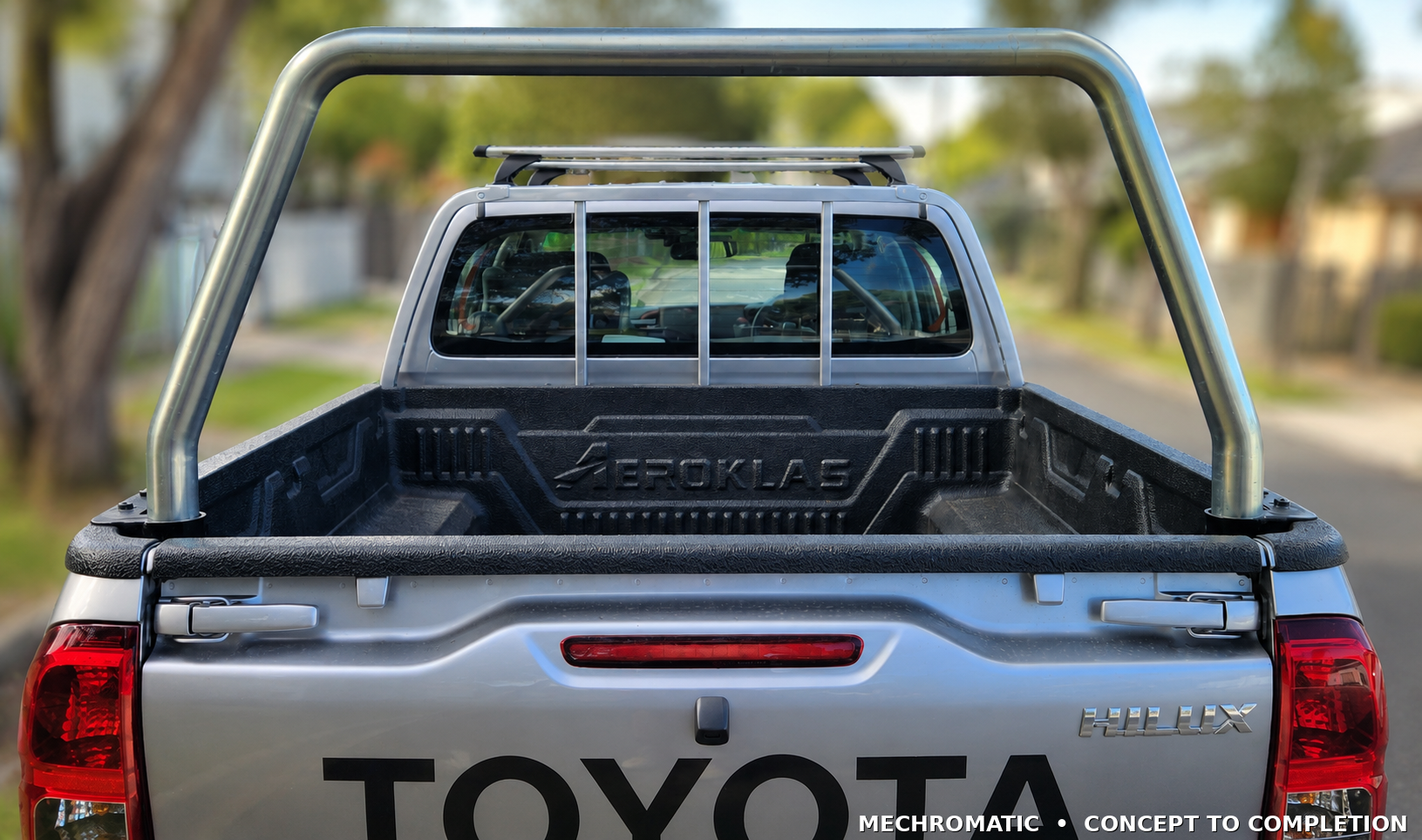 Custom ute ladder rack design with CNC mandrel bent tube and fabrication drawings